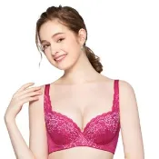 【Swear 思薇爾】花悅系列A-F罩蕾絲包覆女內衣(櫻花桃)_出清品