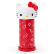 正版授權 日本 三麗鷗 KITTY 凱蒂貓 造型按壓式棉花棒罐 造型罐 收納罐 置物罐 按壓罐 棉花罐 棉花棒罐