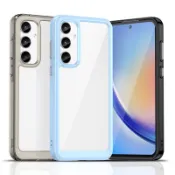 SAMSUNG 適用於三星 Galaxy A55 A35 A25 A15 A05 A05s 5G 豪華矽膠透明保險槓 T