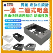 (店+)台灣製造 樹榮電工 一連 二連式明盒 自由裁切 通用規格 明盒 插座 開關 盒 五金 水電愛用 開關盒 插座盒 塑膠盒 