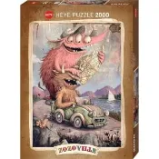 【雷諾瓦】怪獸上路/Zozoville/2000片拼圖/HEYE(中秋送禮/中秋禮物/益智/桌遊/療癒/收藏)