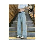 (店+)牛仔褲男吸濕排汗透氣速乾加大尺碼薄白色彈性涼感抗uv防曬寬鬆褲牛仔長褲下著男裝直筒褲休閒褲運動長褲父親節禮物送禮精選