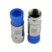 有線電視接頭 數字機頂盒接頭75-5F頭 f頭 擠壓式 防水 英制4P【樂營五金】