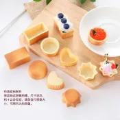 ☆荳荳龍~DIY手作黏土☆ 仿真奶油蛋糕托 食玩DIY配件 迷你蛋糕托