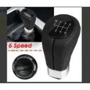 萬物優選鋪 快速出貨 台灣現貨汽車排檔頭適用於BMW E87 E88 E90 E91 E92 E93換擋變速桿手球排擋桿裹皮普標款-方款
