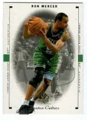(L) NBA-98~99-SP Authentic # 15 波士頓塞爾蒂克隊 明星前鋒  Ron Mercer 精美球員卡一張