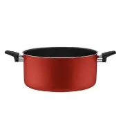 【PIARDI】義大利PIARDI HOME LIVERED系列 28CM 雙耳湯鍋 附玻璃蓋 不沾鍋(雙耳湯鍋  泡麵鍋 湯鍋  不可IH)