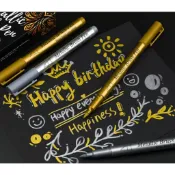 ◀飛翔網購生活►金屬筆 練字筆 描金筆 油漆筆 補漆筆 彩色筆 抄經筆 塗鴉筆 彩繪筆 色筆 金色 銀色筆