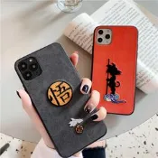 日系卡通動漫刺繡布11Pro Max蘋果X/XS/XR手機殼iPhone6s/8plus/7p童年回憶6sp潮牌男女款保