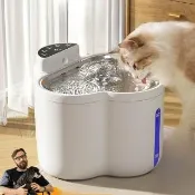 【Quality 聚家】寵物飲水機 自動飲水機 無線感應 貓咪智能飲水器 自動循環流動(免插電/五重過濾)