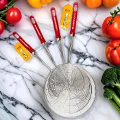 (店+)YOYOKI 不鏽鋼線漏 現貨/料理必備/不鏽鋼篩網/手持篩網/濾網/濾油網/果汁濾網/油炸網/漏勺/撈杓