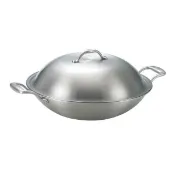 【SAN-YEH 三葉鍋具】316健康概念養生38cm雙耳炒鍋(38cm雙耳)