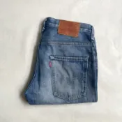 日本製造 Levi’s 551 wash denim 純棉丹寧布 洗舊刷紋 牛皮標 合身 牛仔短褲 vintage