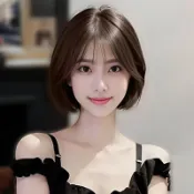 思樂小舖 假髮女 短髮 空氣劉海假髮 減齡bobo頭假髮 夏季自然修顏直髮全頭套式