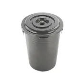 (店+)【KEYWAY 聯府】聯府銀采水桶附蓋萬能桶66L-1入儲水桶垃圾桶