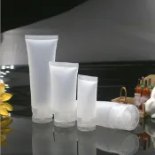 【花房生活市集】旅行乳液分裝瓶 透明塑膠 軟管空瓶 空瓶 按壓瓶 擠壓式分裝瓶