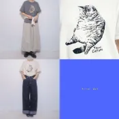 。error dot。韓國連線🇰🇷只想當沙發馬鈴薯的貓棉T