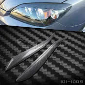 適用於MAZDA 3 馬自達3 08兩廂 進口  碳纖維 燈眉 馬3 M3 改裝燈眉 馬三 燈眉 大燈保護 燈眉飾條