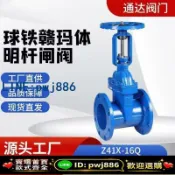 最佳優品 [台灣公司 可開發票]Z41X-16Q法蘭軟密封閘閥消防自來水開關法蘭明桿彈性座法蘭閘閥