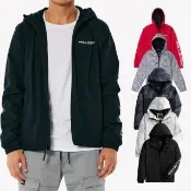 【HOLLISTER Co】HCO 海鷗 文字鋪棉保暖防風防潑水連帽風衣外套-多色選 上衣(舒適百搭/平輸品)