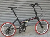 (台南經銷)愛爾蘭 IRLAND 20吋SHIMANO 21速 高強度鋼製摺疊車 折疊車 小摺  附磁鐵.黑色