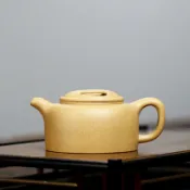 【現貨速發】宜興紫砂壺 龔南亞 國家工藝美術師 全手工牛蓋蓮子壺 丁山臺西礦區綠泥 170cc 茶壺茶具茶器泡茶