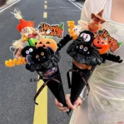 【交換禮物】萬聖節成品花束 萬聖節惡魔南瓜搞怪玩偶甜筒花束成品送閨蜜朋友小朋友生日禮物 萬聖節成品小花束 萬聖節小禮物