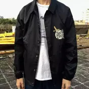 正品 Santa Cruz 教練夾克 黑色 風衣外套 嘻哈 饒舌 尺寸S~XL
