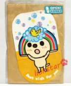 正版 OPEN小將 系列 造型 卡片 小卡 生日卡 萬用卡 禮物卡 信紙 OPEN將 OPEN醬 7-11 洗頭