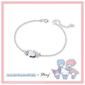 STORY故事銀飾- Sanrio學院Mix系列-HelloKitty凱蒂貓晶鑽純銀手鍊