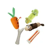(店+)【Petstages】美國 狗狗潔牙玩具 奇異鹿角 比漾咬咬骨 益智胡蘿蔔 嗶波鱷魚 猴子 益智玩具