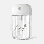 客製化禮物 蝴蝶 草寫英文名 噴霧瓶 酒精瓶 卡片式噴瓶 PU092