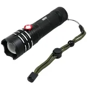 【Q&T】59W白光+49W黃光雙主燈充電式調焦手電筒(SY-T8032)