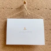 生日小蛋糕 手工縫製卡片