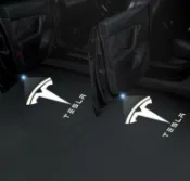 挪威的森林 【可開發票】專用於特斯拉model3/X/S/Y汽車車門迎賓燈氛圍燈投影燈改裝飾