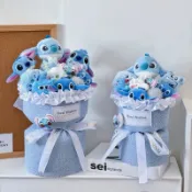💕造型花束 創意花束 畢業花束 玩偶花束 史迪奇 史迪奇禮盒 波波球花束 情人節 生日 送禮 公仔花束聖誕花束