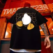 韓版大學t 素t 短t 短袖 班服 男生衣著 Oversized t恤 加肥大碼情侶裝五分袖(BW239)【壹號站】