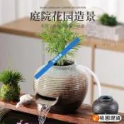 🎀精選百貨🎀 陶罐流水器 招材流水造景擺飾護外生態缸造景 古法養魚瀑布流水景觀 陽臺庭院魚池水缸造景擺件