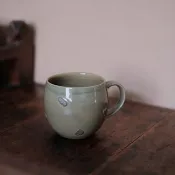馬克杯|化炻 青瓷綠 陶杯