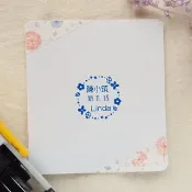 春日花圈 可調式日期章 | 日期姓名章 | 客製化