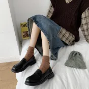(店+)YAFFA_台灣有貨！韓國氣質款英倫風百搭款軟底皮鞋 方頭樂福鞋學生鞋皮鞋 霧面皮鞋 小皮鞋 圓頭皮鞋 樂福鞋 黑色皮鞋包鞋二穿皮鞋