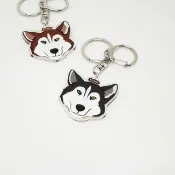 哈士奇 自創犬貓多圖樣 雙面 壓克力鑰匙圈 / 吊飾 / 吊牌