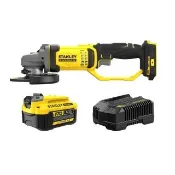 【Stanley】美國 史丹利 20V FM 125mm 砂輪機(空機)+SB204電池*1+SC200充電器*1 (SCG400+SB204+SC200)