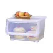 【真心良品】面寬45cm 可疊直取式收納箱38L-6入(置物箱 整理箱 台灣製)