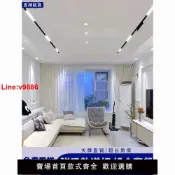 白日夢想家 【台灣公司 超低價】磁吸軌道燈嵌入式線條燈2023款無主燈客廳燈臥室全套led線型燈