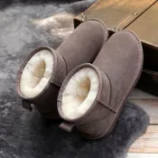 🔥 熱賣 🔥 雪地靴冬季加厚加絨 🔥 真皮雪地靴女2025年加絨短靴子冬季皮毛一體保暖面包雪地棉鞋短筒
