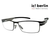 【ic! berlin】Peter C. Gun Metal 德國薄鋼眼鏡 公司貨 台南時代 蔡司優視力專家