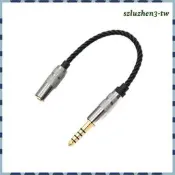 台灣現貨[SzluzhenfbTW] 4.4mm 平衡公對 3.5mm 立體聲母適配器電纜,延長線,便攜式,高級,替換,
