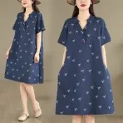 【韓國K.W.】韓國空運薄丹寧偷心蜜愛寬鬆牛仔拼接背心洋裝(小香風/輕量涼感/背心裙/休閒/日系/通勤/渡假)