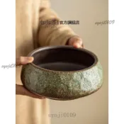 🎉可開發票🎉粗陶大號茶洗家用茶渣缸陶瓷水盂筆洗杯洗茶杯收納器大容量廢水缸